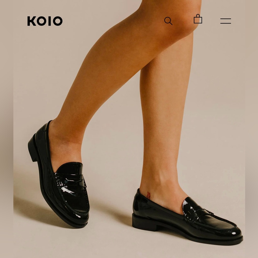 KOIO Brera Loafer in Nero - size 6/EU 36 Brand new in box with dust bag.